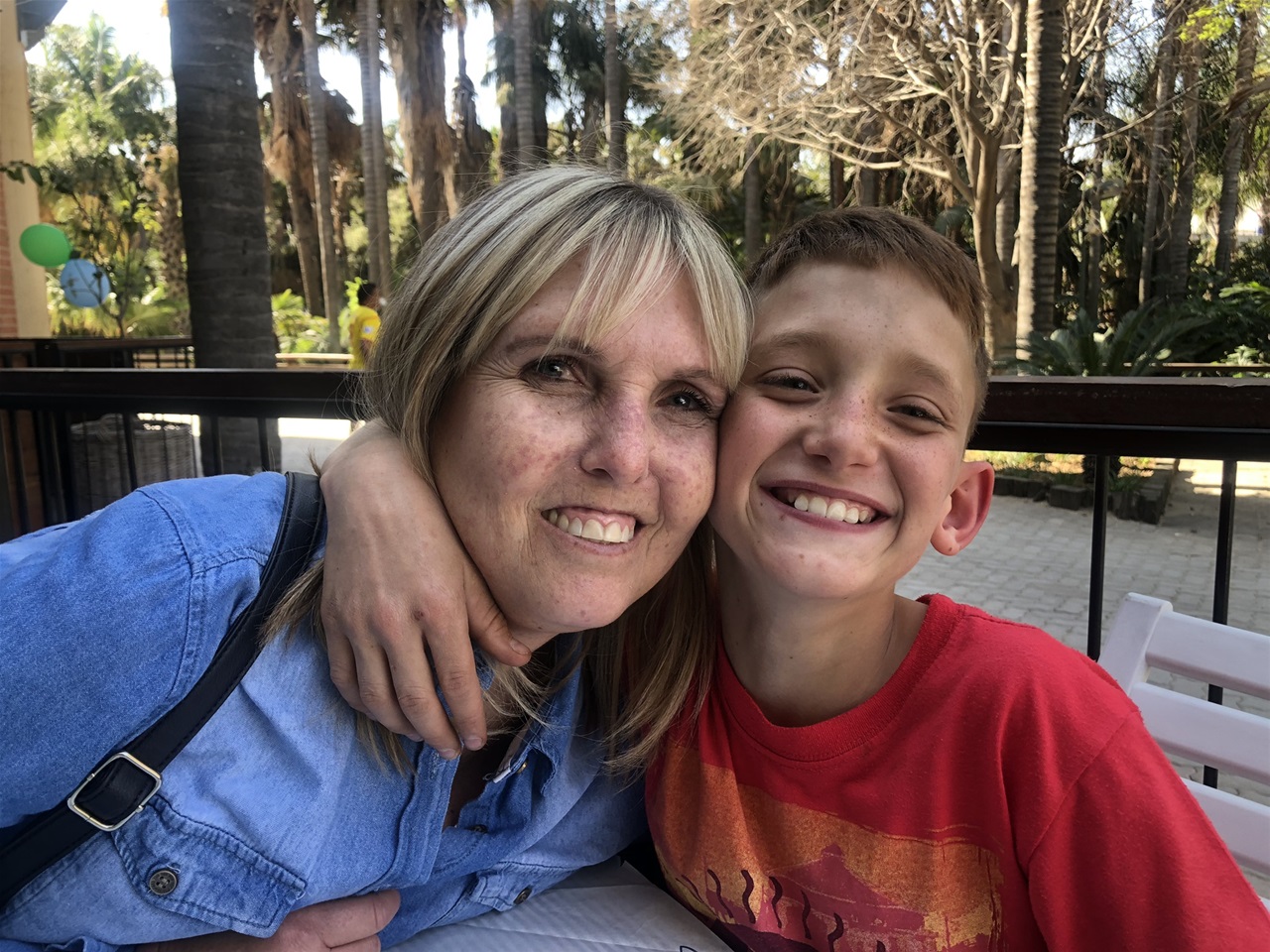 The hug that sent a thousand messages of love.